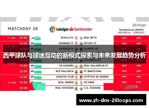 西甲球队与球迷互动的新模式探索与未来发展趋势分析